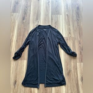 Soft surroundings womens Black Open Front Cardigan size medium